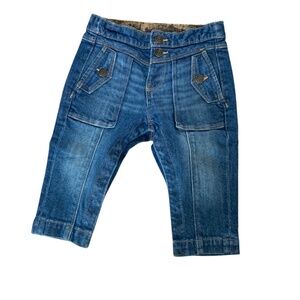 Banana Republic Barrel-Leg Utility Jean for Baby – Medium Wash Denim (Size 12–18